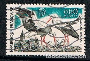 Stamps: Francia Ivert nº 1755, Cigüeñas de Alsacia, usado